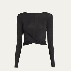 ALO YOGA
Cross-Front Long-Sleeve Crop Top